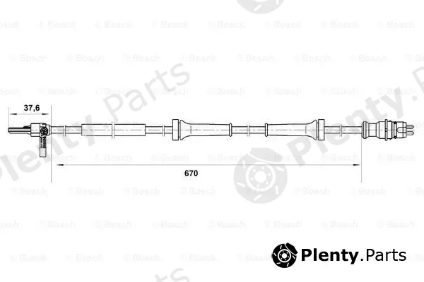 Bosch 0265007045 — Sensor, wheel speed