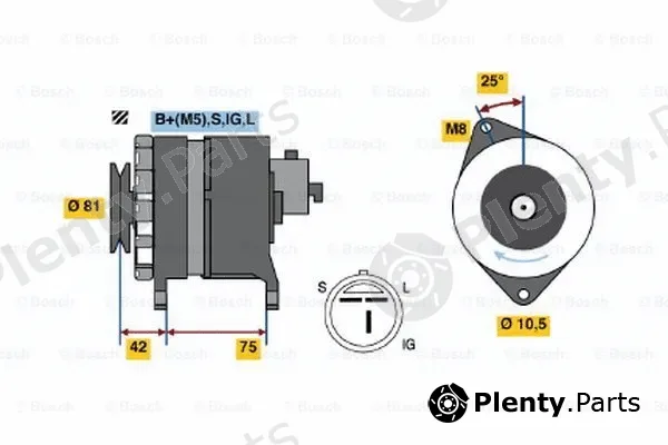 Bosch 0986044991 — Alternator