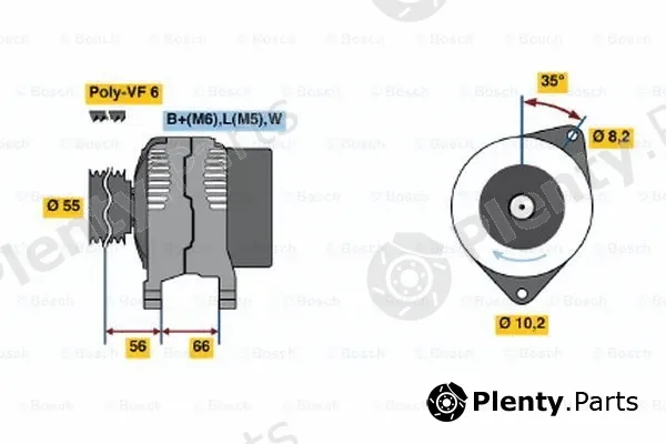 Bosch 0986042141 — Alternator