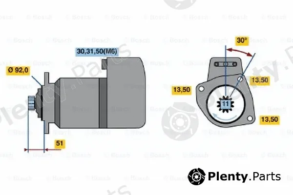 Bosch 0001416011 — Starter