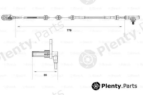 Bosch 0265007632 — Sensor, wheel speed