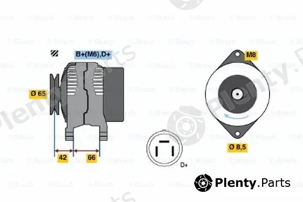 Bosch 0123115012 — Alternator