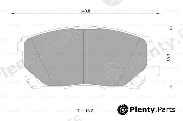 Bosch 0986AB1413 — Brake Pad Set, disc brake