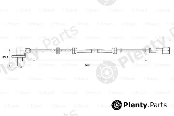 Bosch 0265006442 — Sensor, wheel speed