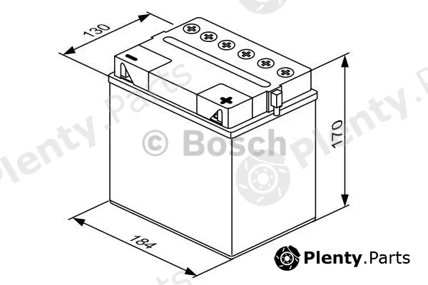 Bosch 0092M4F540 — Starter Battery M4 Fresh Pack