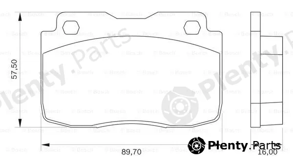 Bosch 0986BB0021 — Brake Pad Set, disc brake