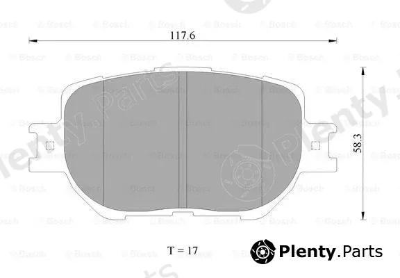 Bosch 0986AB2284 — Brake Pad Set, disc brake