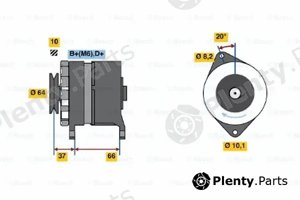 Bosch 0986033970 — Alternator