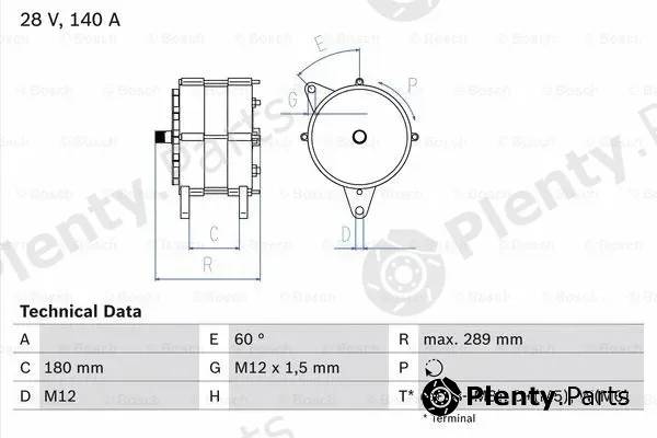 Bosch 0986041640 — Alternator