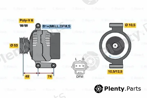 Bosch 0124415016 — Alternator