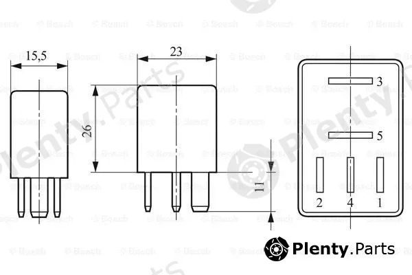 Bosch 0332201107 — Relay, glow plug system
