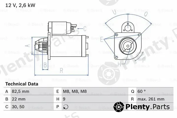 Bosch 0986021041 — Starter