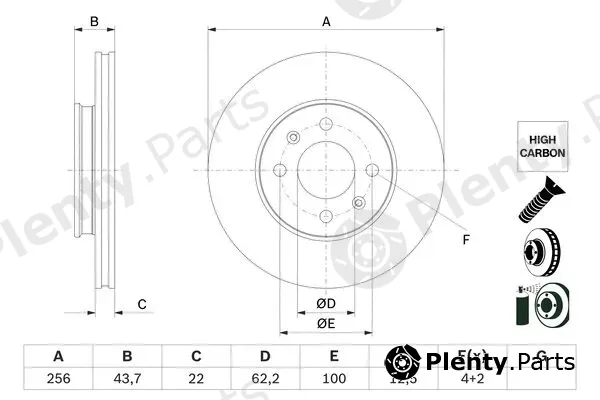 Bosch 0986479F29 — Brake Disc