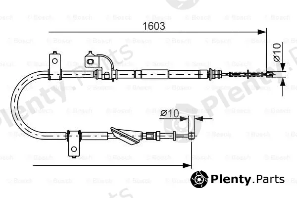 Bosch 1987482080 — Cable Pull, parking brake