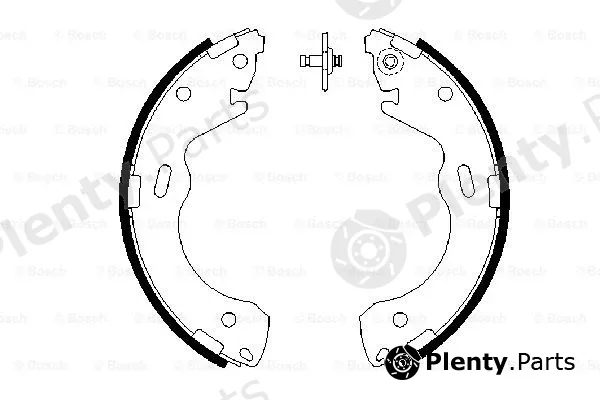 Bosch 0986487654 — Brake Shoe Set