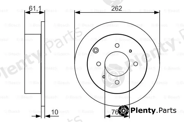 Bosch 0986479S68 — Brake Disc