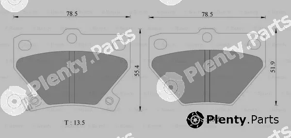 Bosch 0986AB2670 — Brake Pad Set, disc brake
