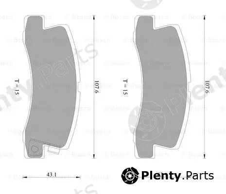 Bosch 0986AB2258 — Brake Pad Set, disc brake