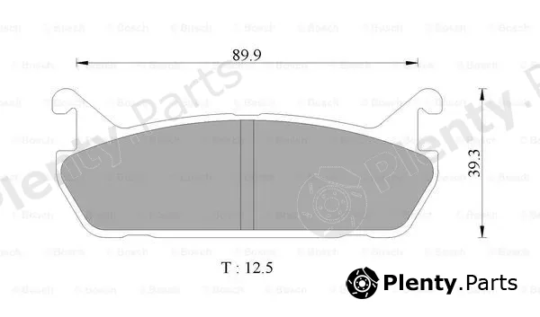 Bosch 0986AB9041 — Brake Pad Set, disc brake