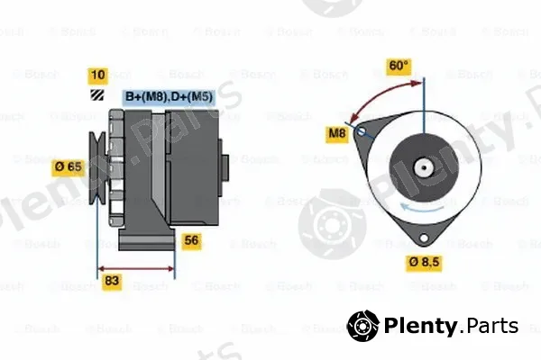 Bosch 0120469728 — Alternator