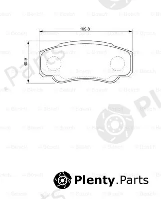 Bosch 0986424704 — Brake Pad Set, disc brake