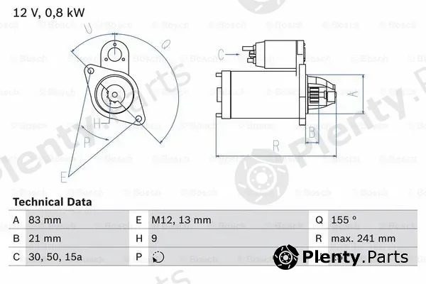 Bosch 0986010110 — Starter