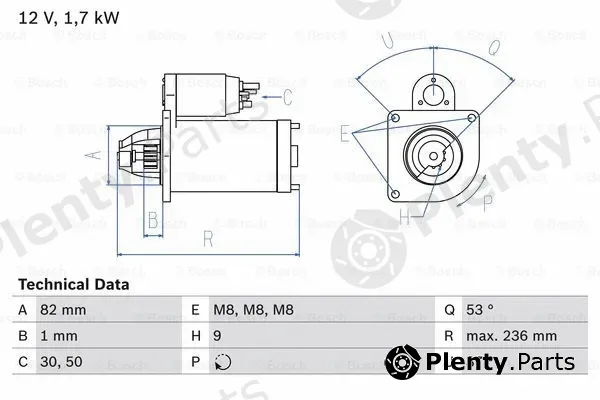 Bosch 0986025380 — Starter