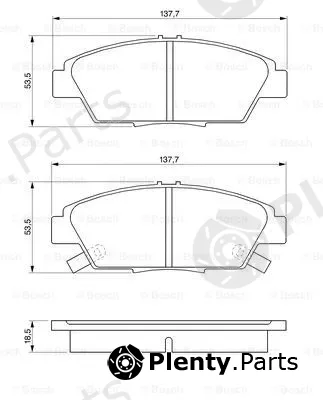 Bosch 0986424289 — Brake Pad Set, disc brake