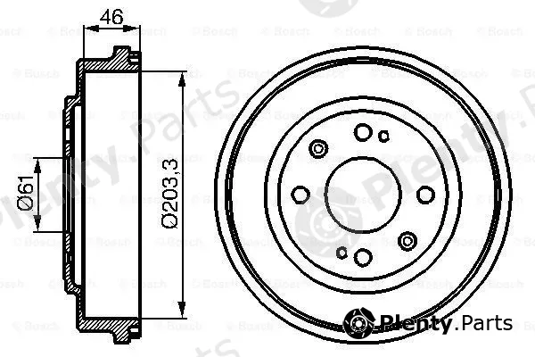 Bosch 0986477059 — Brake Drum