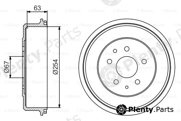 Bosch 0986477183 — Brake Drum