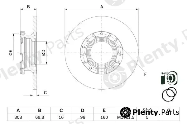 Bosch 0986479F62 — Brake Disc