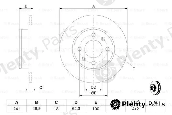 Bosch 0986479286 — Brake Disc