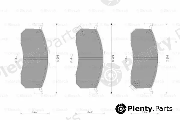 Bosch 0986AB3543 — Brake Pad Set, disc brake