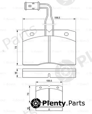 Bosch 0986424145 — Brake Pad Set, disc brake