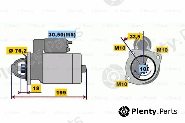 Bosch 0001107410 — Starter