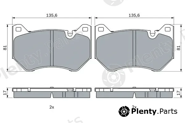 Bosch 0986424966 — Brake Pad Set, disc brake