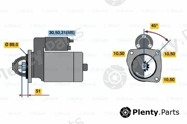 Bosch 0001368017 — Starter