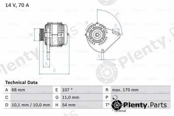 Bosch 0986080560 — Alternator