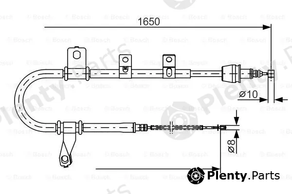 Bosch 1987482074 — Cable Pull, parking brake