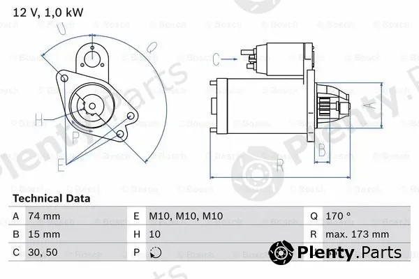 Bosch 0986025290 — Starter