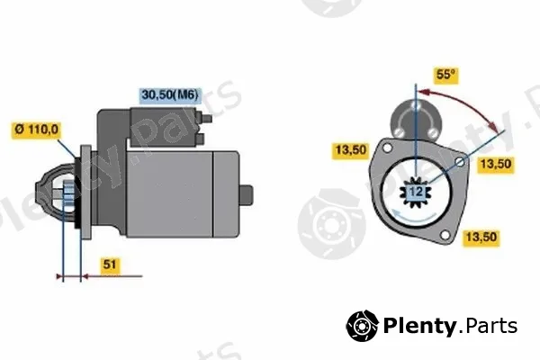 Bosch 0001241019 — Starter