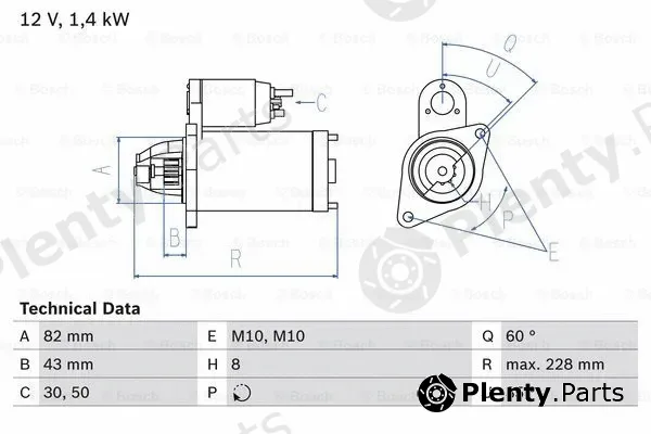 Bosch 0986022960 — Starter