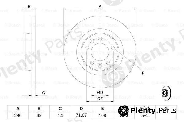 Bosch 0986479379 — Brake Disc