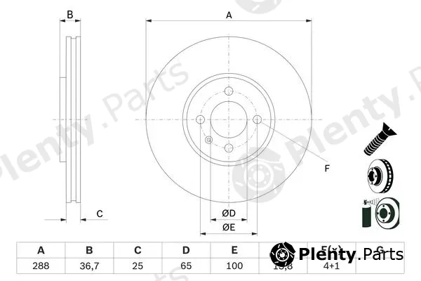 Bosch 0986479E81 — Brake Disc
