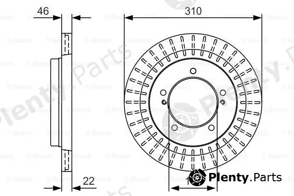 Bosch 0986479U99 — Brake Disc