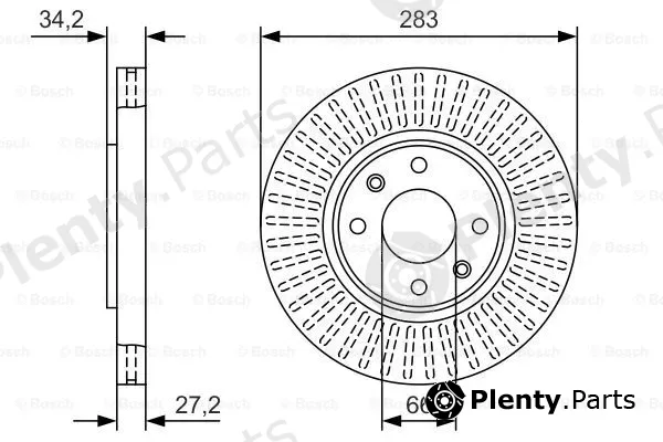 Bosch 0986479W69 — Brake Disc