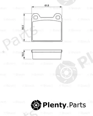 Bosch 0986462283 — Brake Pad Set, disc brake