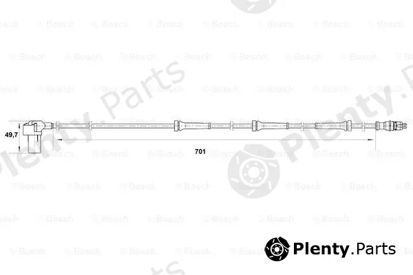 Bosch 0265006384 — Sensor, wheel speed