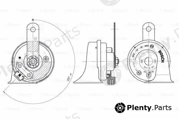 Bosch 9320335018 — Trumpet Horn