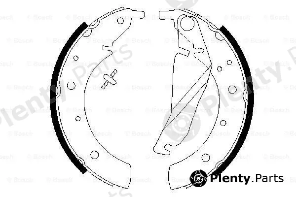 Bosch 0986487212 — Brake Shoe Set